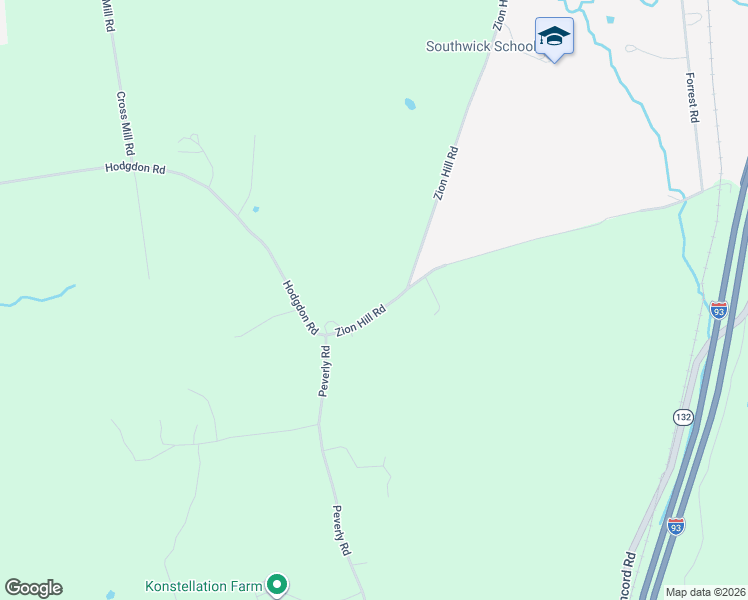 map of restaurants, bars, coffee shops, grocery stores, and more near 195 Zion Hill Road in Northfield