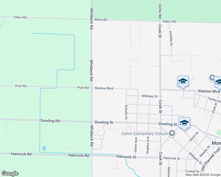map of restaurants, bars, coffee shops, grocery stores, and more near 5305 Stanton Boulevard in Montague