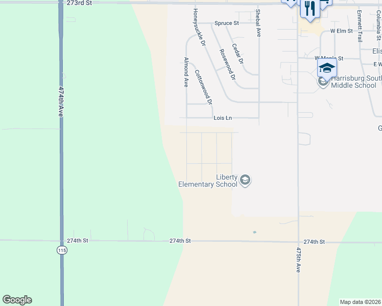map of restaurants, bars, coffee shops, grocery stores, and more near in Harrisburg
