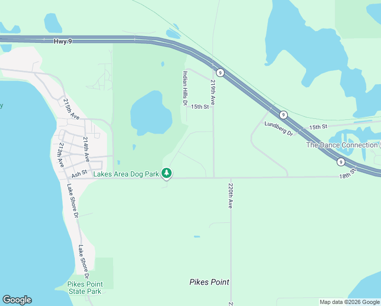 map of restaurants, bars, coffee shops, grocery stores, and more near in Spirit Lake