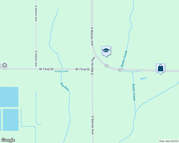 map of restaurants, bars, coffee shops, grocery stores, and more near 7200-7732 South Warner Avenue in Fremont