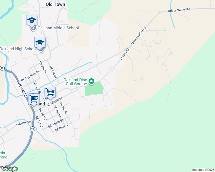 map of restaurants, bars, coffee shops, grocery stores, and more near 220 Southeast Wells Road in Oakland