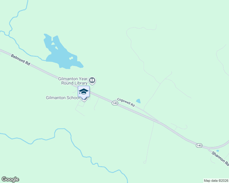 map of restaurants, bars, coffee shops, grocery stores, and more near 5 Cogswell Road in Gilmanton