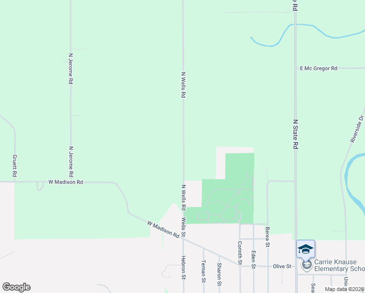 map of restaurants, bars, coffee shops, grocery stores, and more near 9101 North Wells Road in St. Louis