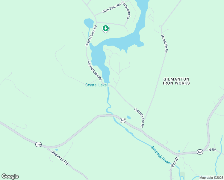 map of restaurants, bars, coffee shops, grocery stores, and more near 89 Crystal Lake Road in Gilmanton