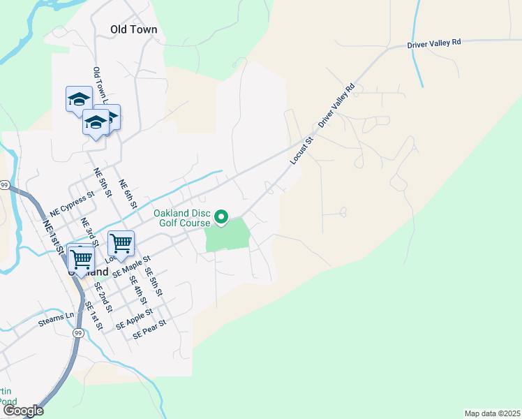 map of restaurants, bars, coffee shops, grocery stores, and more near 1202 Locust Street in Oakland