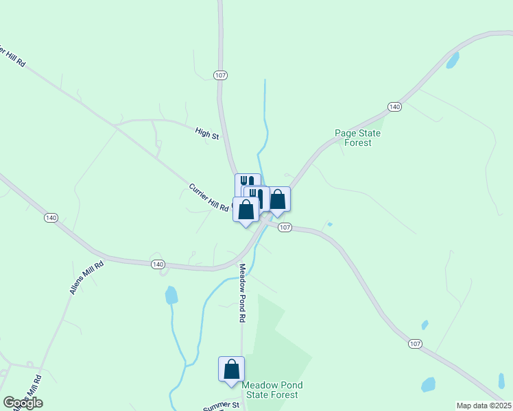 map of restaurants, bars, coffee shops, grocery stores, and more near in Gilmanton