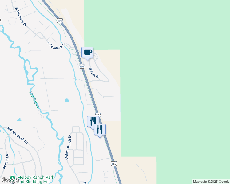 map of restaurants, bars, coffee shops, grocery stores, and more near 535 West Deer Drive Valley View in Jackson