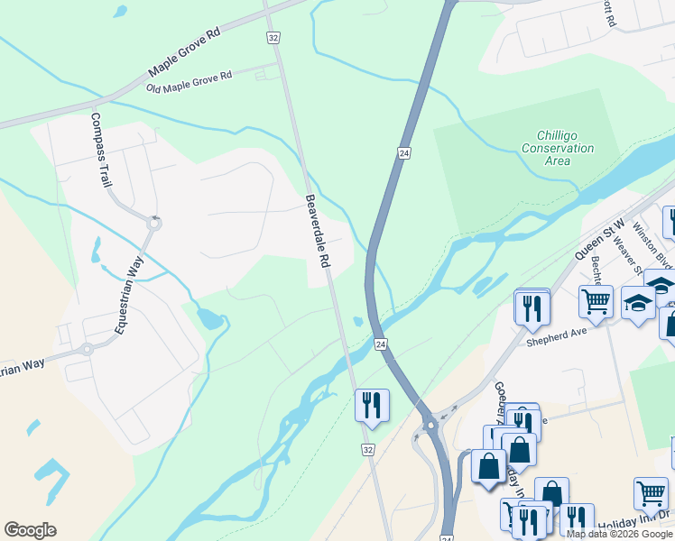map of restaurants, bars, coffee shops, grocery stores, and more near 1180 Beaverdale Road in Cambridge