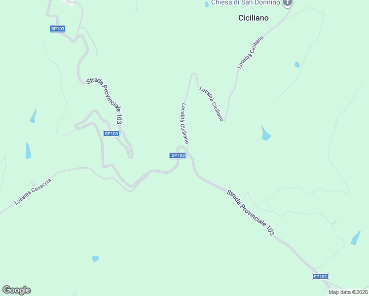 map of restaurants, bars, coffee shops, grocery stores, and more near Strada Provinciale 103 in Provincia di Perugia