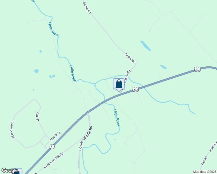 map of restaurants, bars, coffee shops, grocery stores, and more near Paradise Row in Lebanon