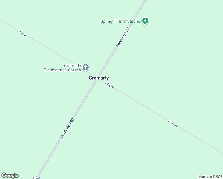 map of restaurants, bars, coffee shops, grocery stores, and more near 6985 21 Line in Staffa