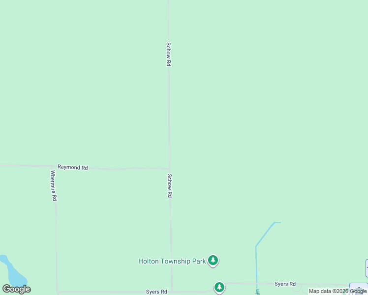 map of restaurants, bars, coffee shops, grocery stores, and more near 9470 Schow Road in Holton