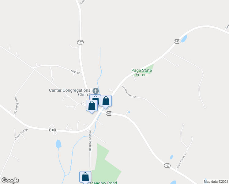 map of restaurants, bars, coffee shops, grocery stores, and more near Providence in Gilmanton