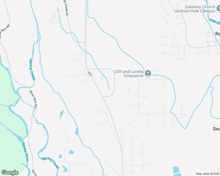 map of restaurants, bars, coffee shops, grocery stores, and more near 2380 Grand Teton Circle in Jackson