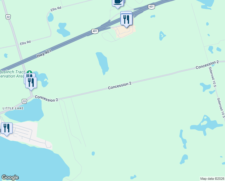 map of restaurants, bars, coffee shops, grocery stores, and more near 6670 Concession 2 in Cambridge