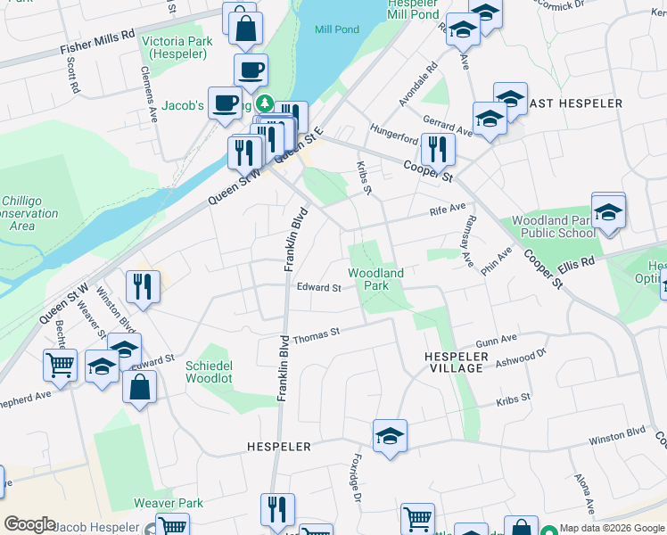 map of restaurants, bars, coffee shops, grocery stores, and more near 18 Jardine Street in Cambridge