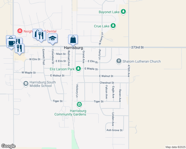 map of restaurants, bars, coffee shops, grocery stores, and more near 700 East Walnut Street in Harrisburg