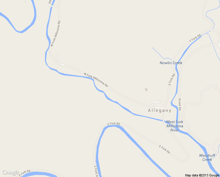 map of restaurants, bars, coffee shops, grocery stores, and more near 68814 West Fork Millicoma Road in Coos Bay