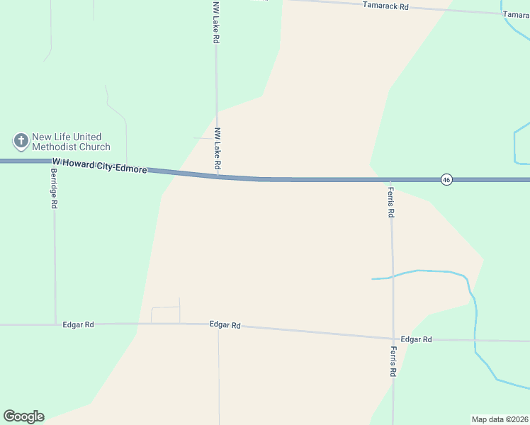 map of restaurants, bars, coffee shops, grocery stores, and more near 5989 Howard City Edmore Road in Lakeview