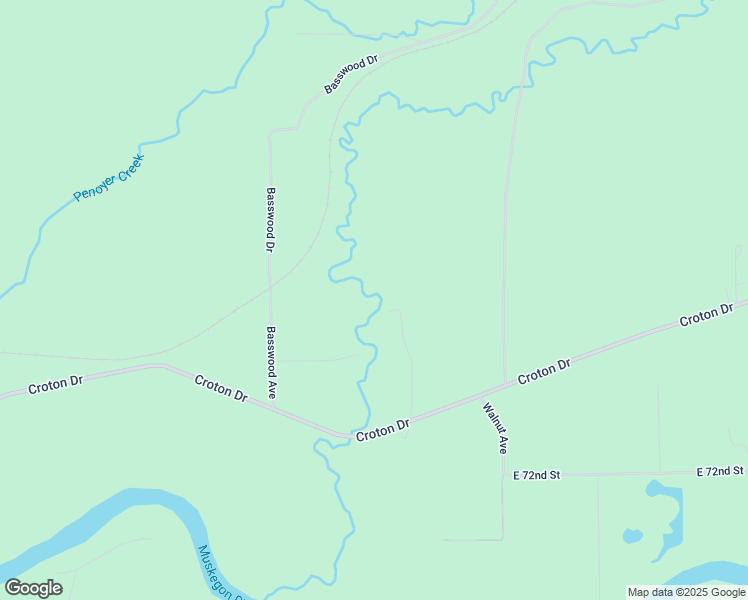 map of restaurants, bars, coffee shops, grocery stores, and more near 6898 South Olmstrom Lane in Newaygo