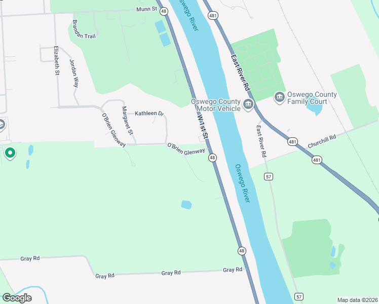 map of restaurants, bars, coffee shops, grocery stores, and more near 5 O'Brien Glenway in Oswego