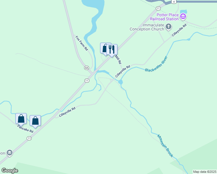 map of restaurants, bars, coffee shops, grocery stores, and more near 171 Cilleyville Road in Andover