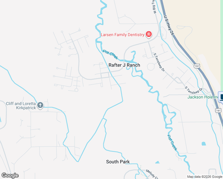 map of restaurants, bars, coffee shops, grocery stores, and more near 3499 S Arabian Dr in Jackson