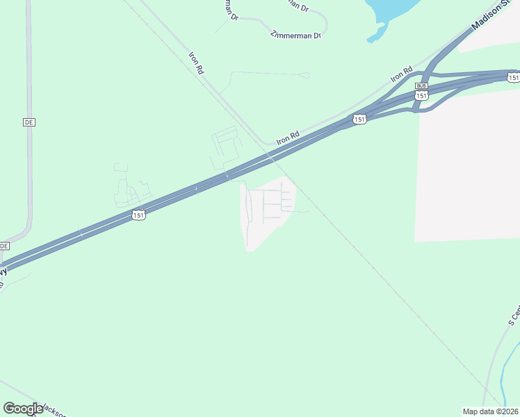 map of restaurants, bars, coffee shops, grocery stores, and more near N6550 U.S. 151 in Beaver Dam