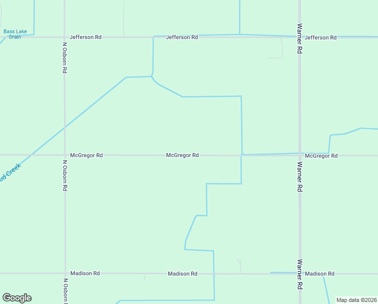 map of restaurants, bars, coffee shops, grocery stores, and more near 9424 McGregor Road in Elwell