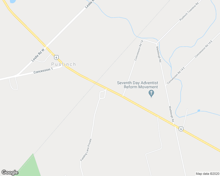 map of restaurants, bars, coffee shops, grocery stores, and more near 4029 Ontario 6 in Puslinch