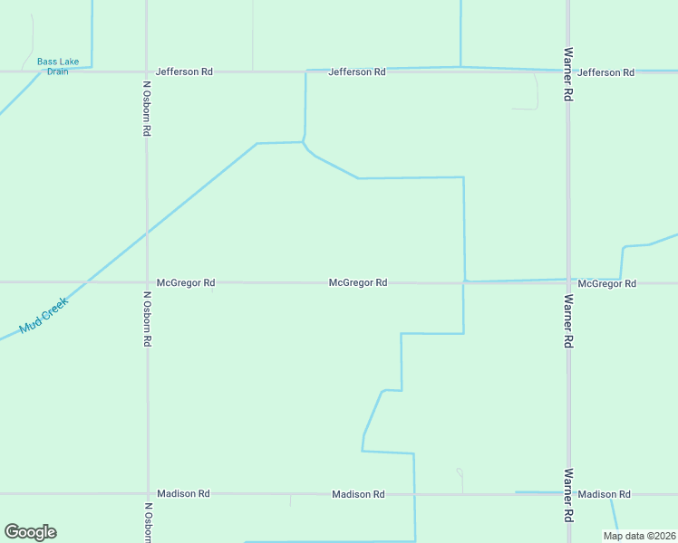 map of restaurants, bars, coffee shops, grocery stores, and more near 9424 McGregor Road in Elwell