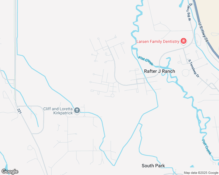 map of restaurants, bars, coffee shops, grocery stores, and more near Winding Trail Drive in Jackson