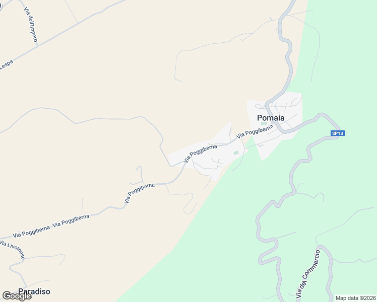 map of restaurants, bars, coffee shops, grocery stores, and more near 8 Via Poggiberna in Provincia di Pisa