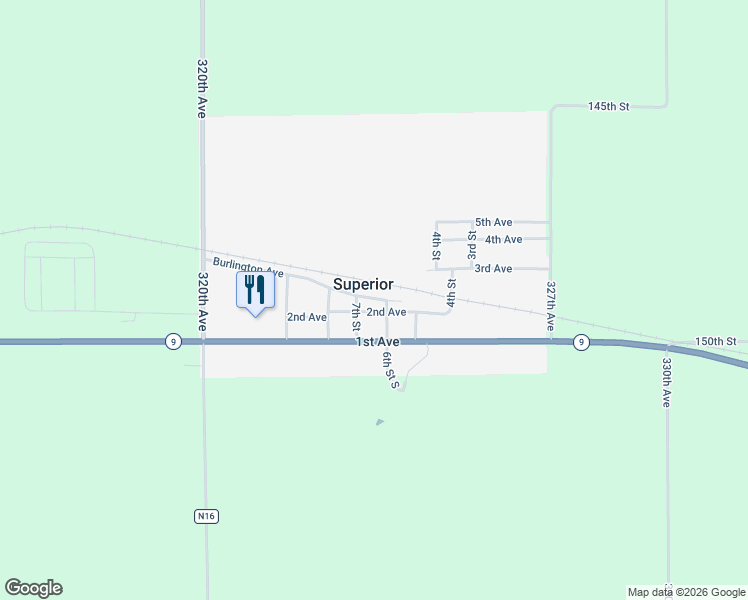 map of restaurants, bars, coffee shops, grocery stores, and more near in Superior