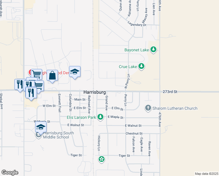 map of restaurants, bars, coffee shops, grocery stores, and more near 602 East Willow Street in Harrisburg