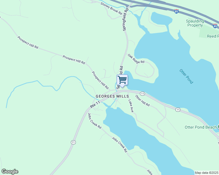 map of restaurants, bars, coffee shops, grocery stores, and more near 6 Prospect Hill Road in Sunapee