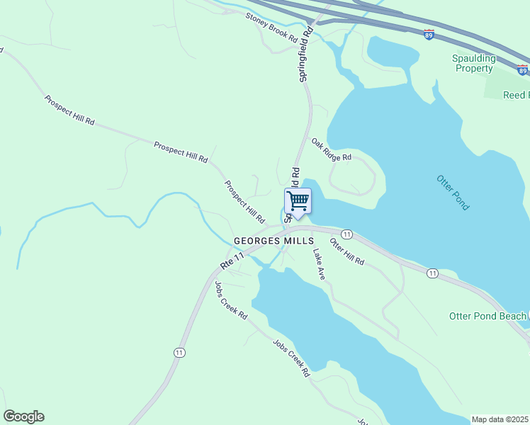 map of restaurants, bars, coffee shops, grocery stores, and more near 6 Prospect Hill Road in Sunapee