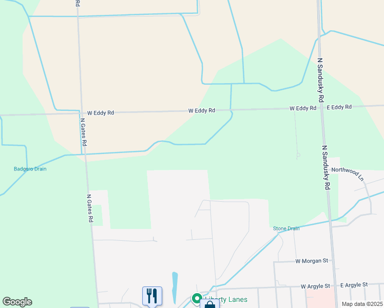 map of restaurants, bars, coffee shops, grocery stores, and more near in Sandusky