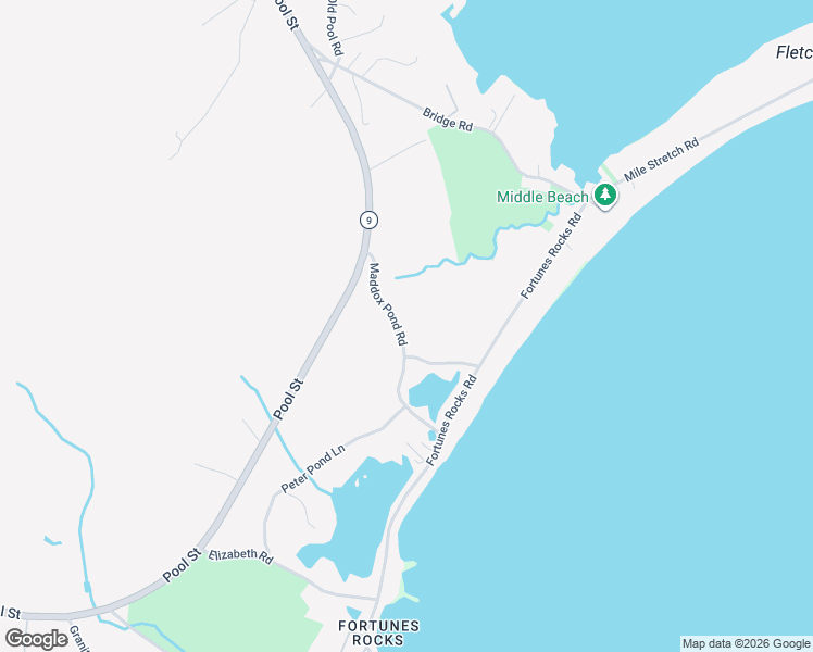 map of restaurants, bars, coffee shops, grocery stores, and more near 14 Thorndike Avenue in Biddeford