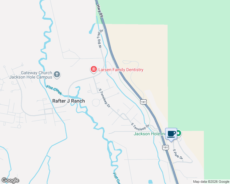 map of restaurants, bars, coffee shops, grocery stores, and more near 1230 West Hay Sled Drive in Jackson
