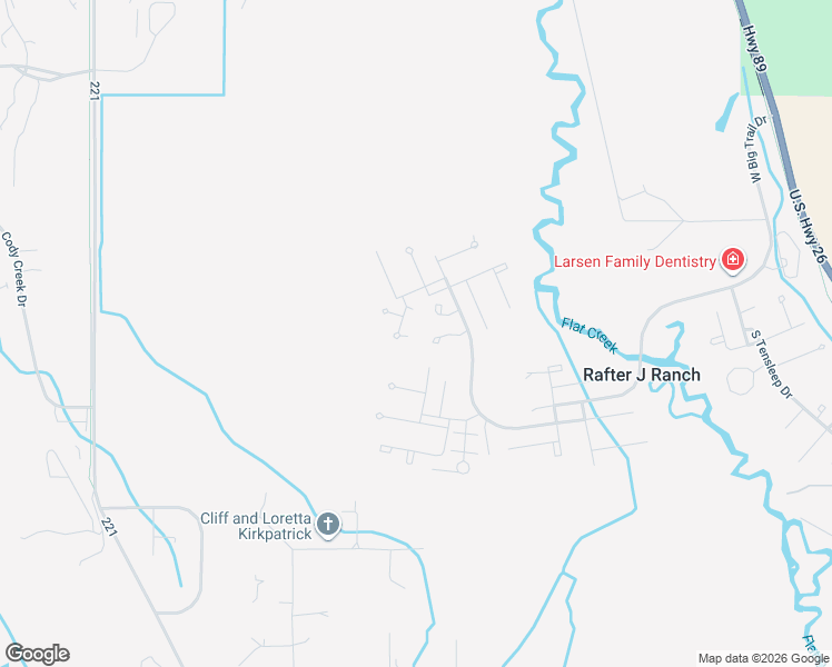 map of restaurants, bars, coffee shops, grocery stores, and more near 1930 West American Brant Road in Jackson