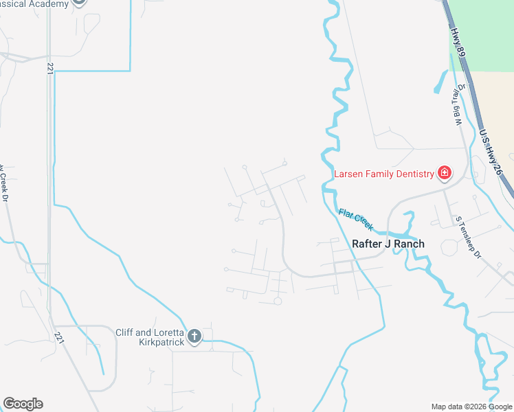 map of restaurants, bars, coffee shops, grocery stores, and more near 1930 West American Brant Road in Jackson