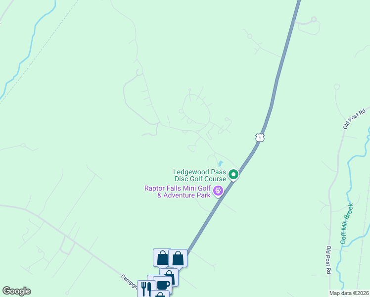 map of restaurants, bars, coffee shops, grocery stores, and more near 45 Fritz's Lane in Arundel