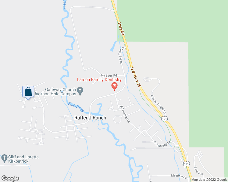 map of restaurants, bars, coffee shops, grocery stores, and more near 3103 Big Trail Dr in Jackson
