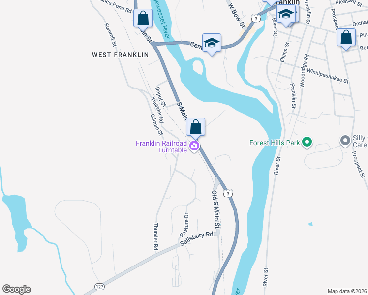 map of restaurants, bars, coffee shops, grocery stores, and more near 6 Dana Court in Franklin