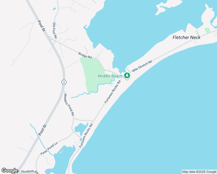 map of restaurants, bars, coffee shops, grocery stores, and more near 16 Fortunes Rocks Road in Biddeford