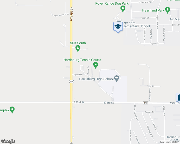 map of restaurants, bars, coffee shops, grocery stores, and more near 260 Vernon Drive in Harrisburg