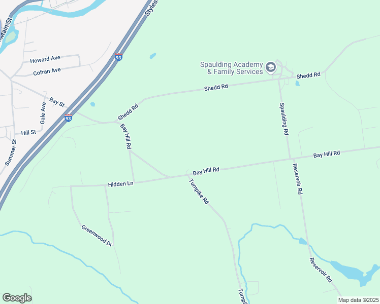 map of restaurants, bars, coffee shops, grocery stores, and more near 86 Bay Hill Road in Northfield