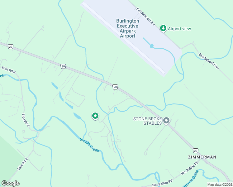 map of restaurants, bars, coffee shops, grocery stores, and more near 5156 Appleby Line in Burlington